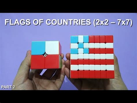 Flags Of Countries On A Rubiks Cube X X Part Youtube