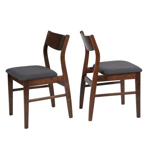 KARMAS PRODUCT Dining Room Chairs Set of 2 Mid Century Modern Kitchen ...