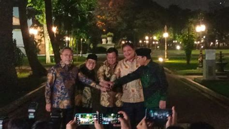 Ketum Parpol Bertemu Jokowi Di Istana Bahas Koalisi