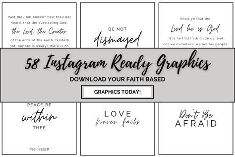 Instagram Bible Verse Graphics 58 Bible Verses for Social - Etsy