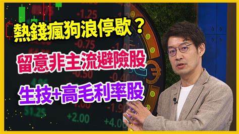 財經週末趴 獨家精華版】熱錢瘋狗浪停歇？留意非主流避險股生技高毛利率股 20240406 Youtube