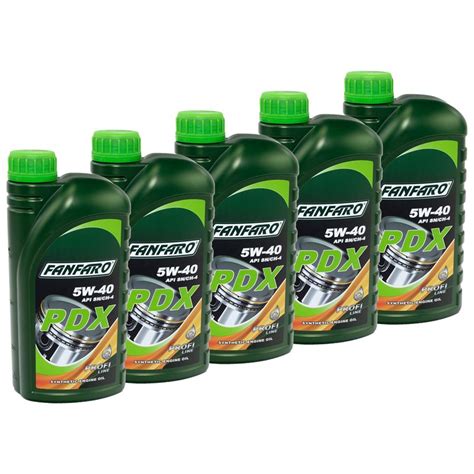 FANFARO Engineoil 5W 40 PDX API SN 5 X 1 Liter Buy Online By MVH 30 95