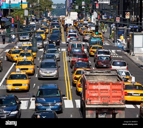 Traffic jam in city Stock Photo - Alamy