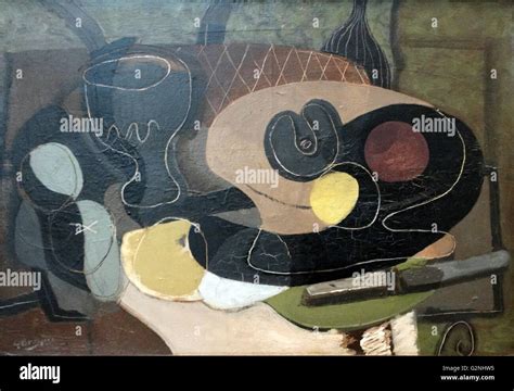 Nature Morte Au Couteau Par Georges Braque Un E Si Cle