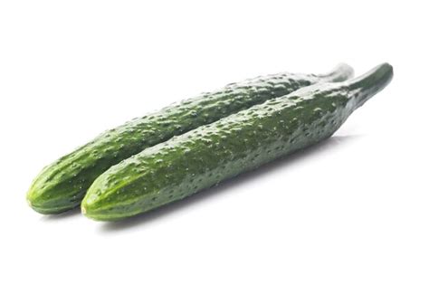 Premium Photo Fresh Cucumbers Isolated On White