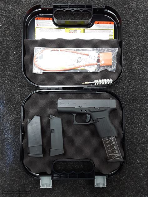 Glock G43 W Extended Clip 9mm Luger 9x19 Para For Sale