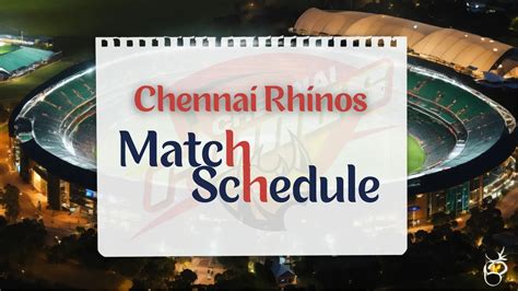 Ccl Chennai Rhinos Schedule Fixtures And Upcoming Match