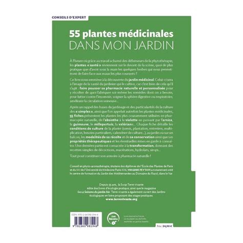 Plantes M Dicinales Dans Mon Jardin Livre Terre Vivante Vente Au