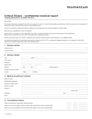 Fillable Online Good Forms The Critical Illness Form Fax Email