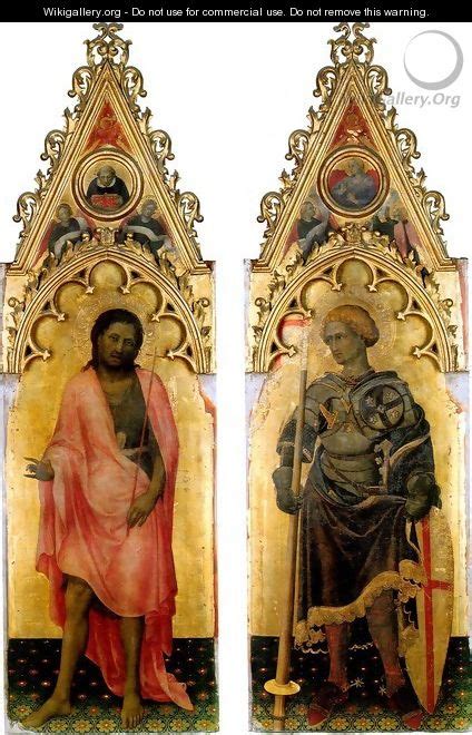 Polyptych Quaratesi St John The Baptist And St George Gentile Da