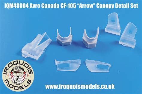 Iroquois Cf 105 Avro Arrow Open Canopy Set 148 For Hobbycraft Kit