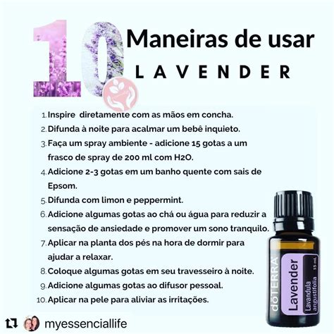 Oleos Essenciais Doterra On Instagram Lavanda Nosso Amorzinho