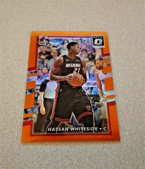 Donruss Optic Orange Prizm Hassan Whiteside Miami Heat