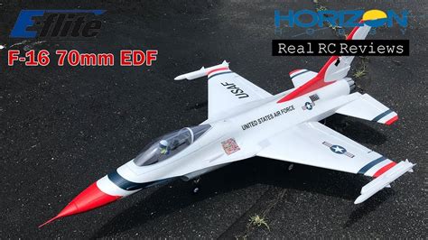 E Flite F 16 Thunderbirds 70mm EDF BNF Review Grass Runway Real RC