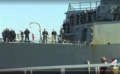 USS Farragut returns to USNS Mayport after tracking down drug ...