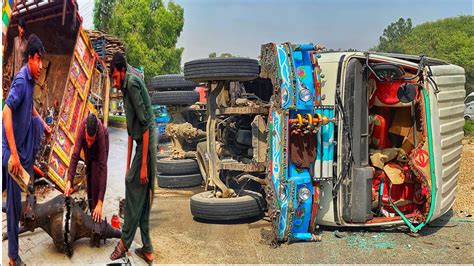 Incredible Process Of Repairing Truck Broken Rear Wheel Axle