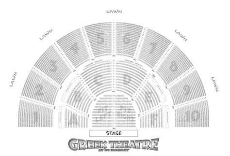 Greek Theater Berkeley Interactive Seating Chart | Awesome Home