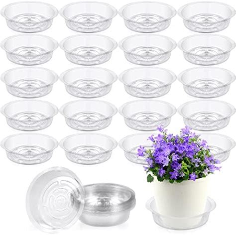 Amazon Shellwei Pcs Plastic Plant Saucer Drip Trays Inch