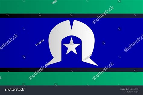 torres strait islander flag rgb color stock vector royalty