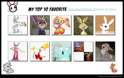 My Top 10 Favorite Animated Rabbits By Noahishere18 On Deviantart