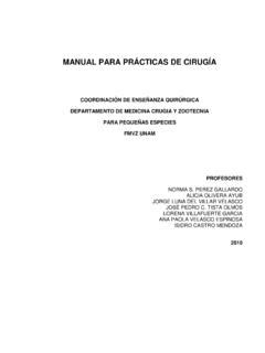 MANUAL PARA PRÁCTICAS DE CIRUGÍA manual para pr 193 cticas de cirug