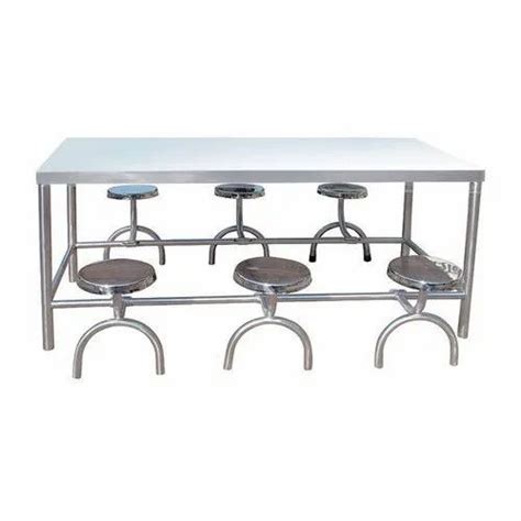 Seater Stainless Steel Canteen Dining Table At Rs In Noida Id