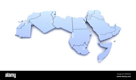 Arab world map hi-res stock photography and images - Alamy