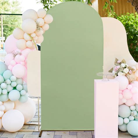 Amazon FUHSY 5FT Arch Cover Spandex Wedding Arch Backdrop Cover