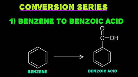 Organic Chemistry Conversion Benzene To Benzoic Acid Youtube