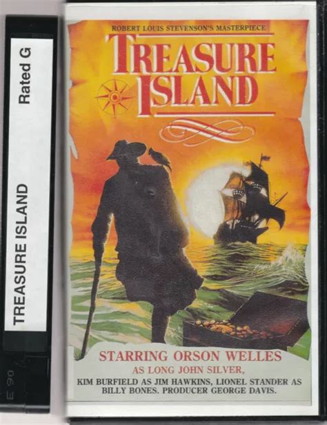 Rare Vhs Video Tape Treasure Island Orson Wells Small Box 500