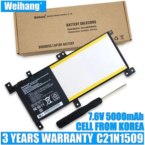 Korea Cell Mah Wh V Weihang C N Laptop Battery For Asus