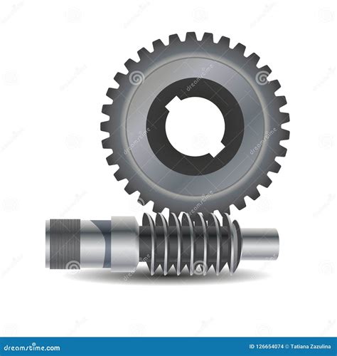 Impulsión Del Gusano Diagrama Del Vector La Saliente En La Rueda De