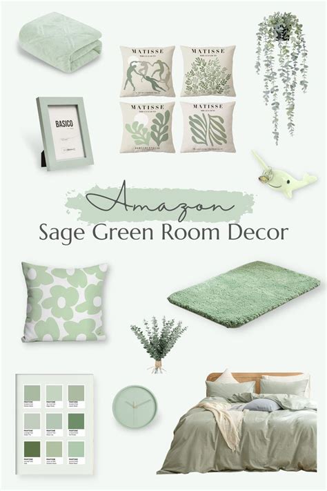 Sage Green Aesthetic Bedroom Decor