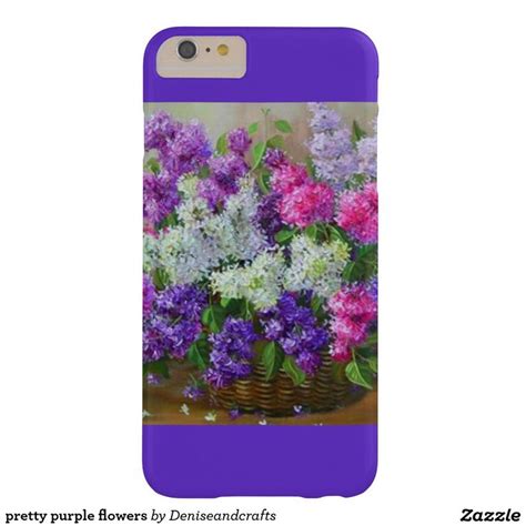 Purple And White Flowers In A Basket Phone Case For Iphone 6 5s Or 4 4s