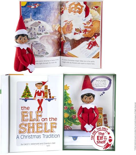 The Elf on the Shelf Libro y elfo Niña Oscura en Inglés Amazon