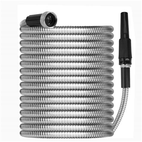 Cisvio 1 2 In X 100 Ft 304 Stainless Steel Garden Water Hose Pipe