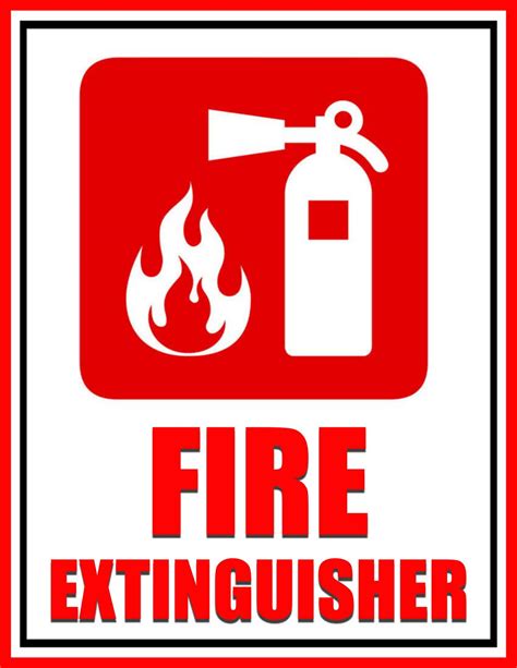 Free Printable Fire Extinguisher Signs Templates Pdf Word