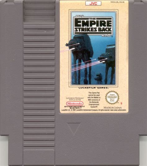 Star Wars The Empire Strikes Back 1992 Nes Box Cover Art Mobygames