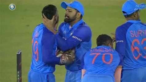 IND Vs AUS 1st T20 Rohit Sharma Fires On Dinesh Karthik Over DRS Call