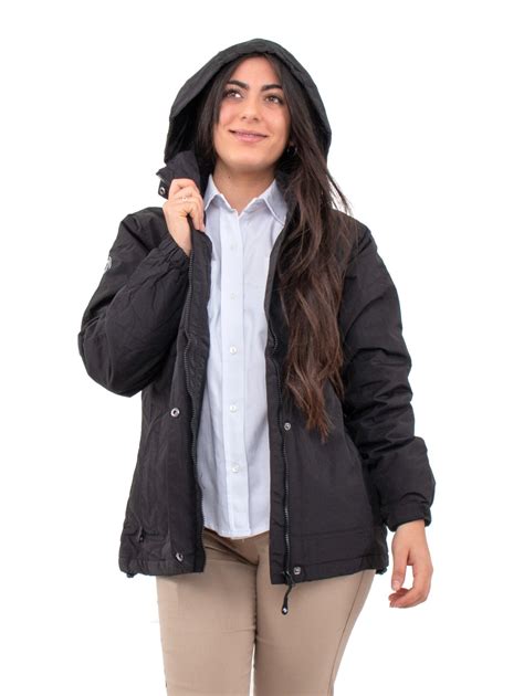 Campera Taslon Dama Negra Bagual