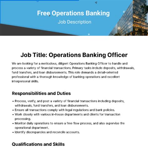 Page Free Job Description Templates Examples Edit Online