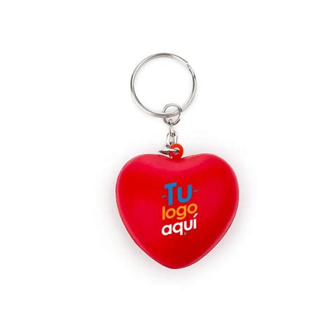 Llavero Corazón Antiestrés personalizable Promostore ec