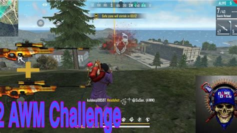 Free Fire Double AWM Challenge Final Gamer YouTube