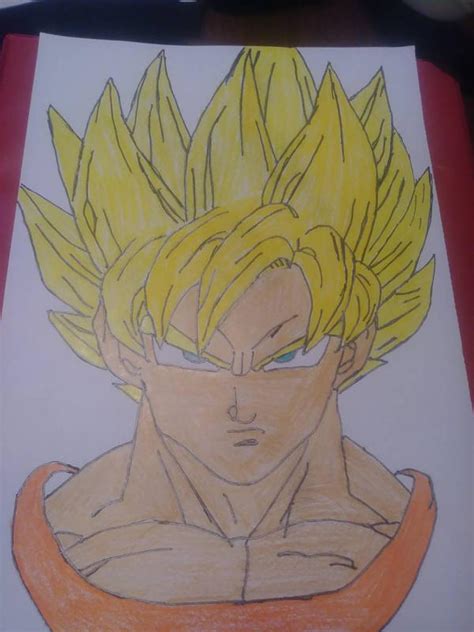 Super Saiyan Goku Sketch by Crossbone89 on DeviantArt