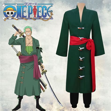 Anime One Piece Cosplay Roronoa Zoro Costume Kimono Cos Uniforms Fancy