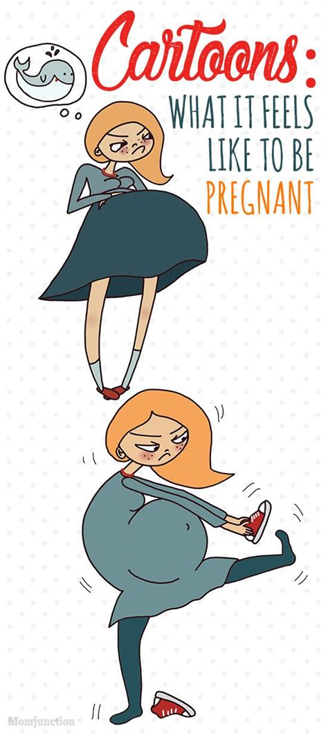 9 Cartoons That Sum Up Exactly What It Feels Like To Be Pregnant Pregnant Cartoon Funny