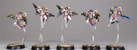 40k: Pink Battle Sisters! — Paintedfigs Miniature Painting Service