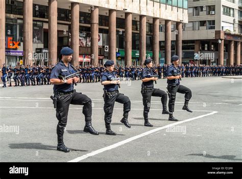 State Police march in the parade in Montevideo, Uruguay Stock Photo - Alamy