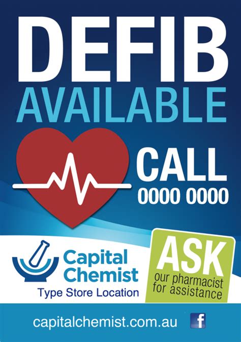 Defib Available - Capital Chemist MOS