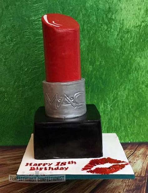 Audrey Mac Lipstick Birthday Cake Cake By Niamh Cakesdecor